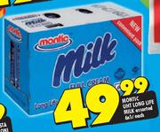 Montic UHT Long Life Milk-6x1Ltr