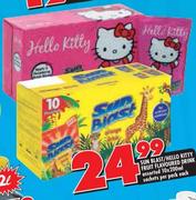 Sun Blast/Hello Kitty Fruit Flavoured Drink-10 x 200ml Sachets Per Pack-Each