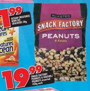 Snack Factory Peanuts & Raisins/Peanuts-450gm Each