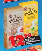 Bakers Provita Wholewheat/Multigrain Crispbread-250gm Each