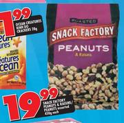 Snack Factory Peanuts & Raisins/Peanuts Assorted- 450g Each
