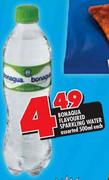 Bonaqua Flavoured Sparkling Water-500ml