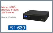Mecer Lobo 2400VA, 1440W, 24V Inverter IVR-2400LBK