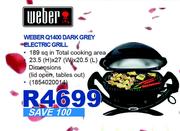 Weber Dark Grey Electric Grill Q1400