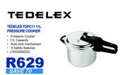 Tedelex 11Ltr Pressure Cooker TDPC11