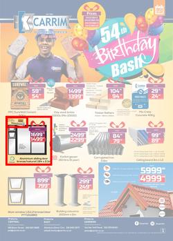 K Carrim Builders Mecca Tile Mecca : 54th Birthday Bash (16 Oct - 10 Dec 2018), page 1