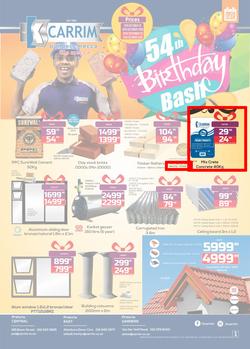 K Carrim Builders Mecca Tile Mecca : 54th Birthday Bash (16 Oct - 10 Dec 2018), page 1