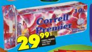 Correll Premier 1 Ply Toilet Rolls-10's Pack