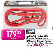 Moto Quip 600 Amp Heavy Duty Booster Cables-Each