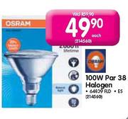 Osram Par 38 Halogen 100W-Each