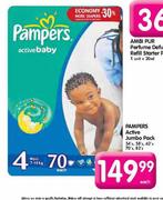 Pampers Active Jumbo Pack-62's Each