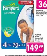 Pampers Active Jumbo Pack-70's Each
