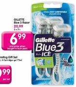 Gillette Blue 3 Razor-Each