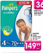 Pampers Active Jumbo Pack-58's Each