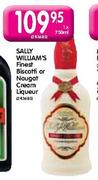Sally William's Finest Biscotti Or Nougat Cream Liqueur-750ml