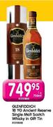 Glenfiddich 18 Yo Ancient Reserve Single Malt Scotch Whisky In Gift Tin-750ml