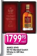 James King 40 Yo Blended Scotch Whisky In Gift Box-750ml