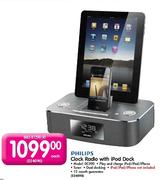 Philips Clock Radio With iPod Dock-Each