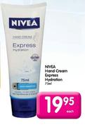Nivea Hand Cream Express Hydration-75ml Each