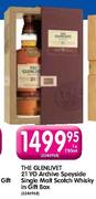The Glenlivet 21 Yo Archive Speyside Single Malt Scotch Whisky in Gift Box-750ml