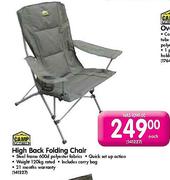 Camp Master High Back Folding Chair