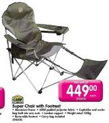 Camp Master Super Chair with Footrest