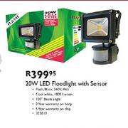 20W LED Floodlight With Sensor