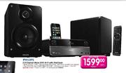 Philips 2.0 Channel Micro DVD Hi-Fi with iPod Dock(DCD322)