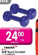 Trojan 1kg Soft Touch Dumbell