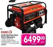 Ellies 6KVA Electrical Start Petrol Generator-Each