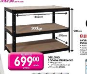 Geelong 3 Shelve Workbench-Each