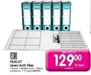 Filecut Lever Arch Files-Per 10 Pack