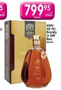 KWV 20 Year Old Brandy In Gift Box-750ml