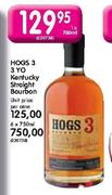 Hogs3 3 Year Old Kentucky Straight Bourbon-6x750ml