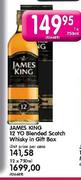 James King 12 Year Old Blended Scotch Whisky In Gift Box-12x750ml