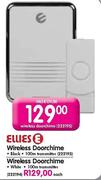 Ellies Wireless Doorchime-Black