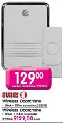 Ellies Wireless Doorchime White-Each
