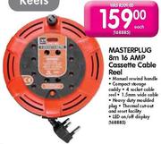 Masterplug 16 Amp Cassette Cable Reel-8m Each
