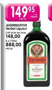 Jagermeister Herbal Liqueur-1X750ml