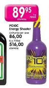 PO10C Energy Shooter-6X750ml