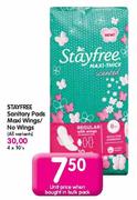 Stayfree Sanitary Pads Maxi Wings/No Wings (All Variants)-4x10's