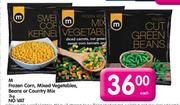 M Frozen Corn,Mixed Vegetables,Beans Or Country Mix-2kg Each