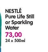 Nestle Pure Life Still Or Sparkling Water Water-24x500ml
