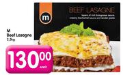 M Beef Lasagne-2.5kg Each