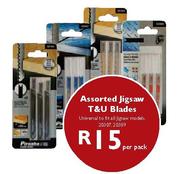 Assorted Jigsaw T&U Blades-Per Pack