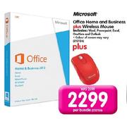 Microsoft Office Home And Business Plus Wireless Mouse-Per Bundle