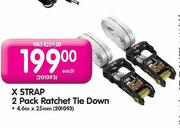 X Strap 2 Pack Ratchet Tie Down 