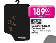 Moto Designer Carpet Car Mat Set