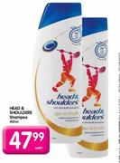 Head & Shoulders Shampoo-400ml Each