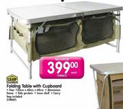 Camp Master Folding Table With Cupboard